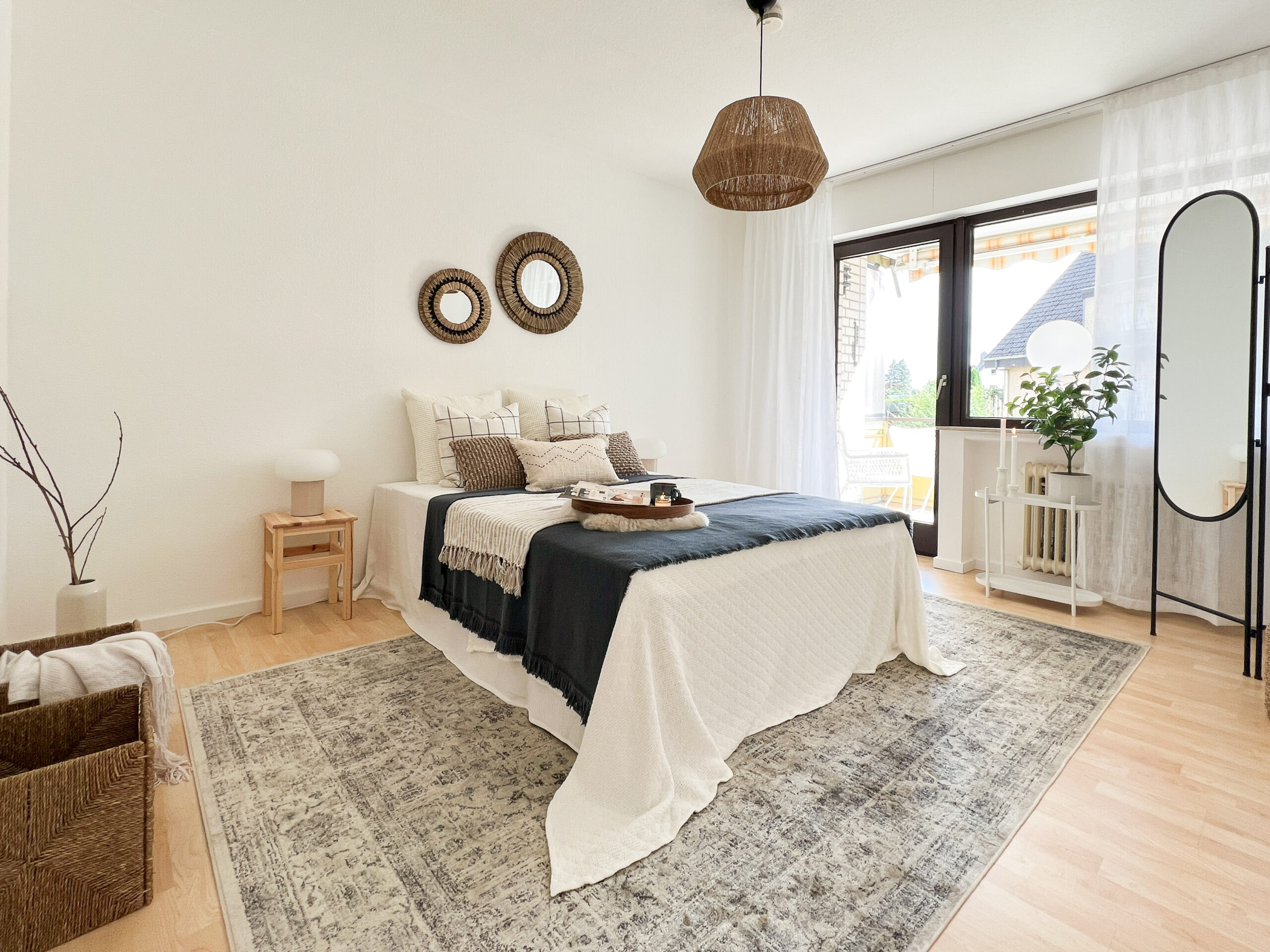 Schlafzimmer nach Renovierung und Home Staging