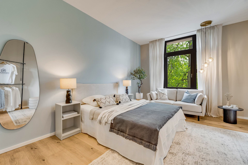 Schlafbereich nach dem Home Staging durch Heimstil Homedesign in Dortmund